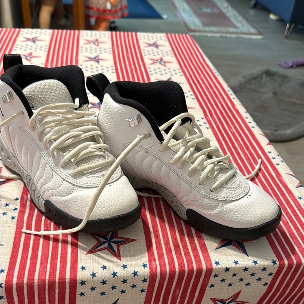 Kids White and Black Sneakers